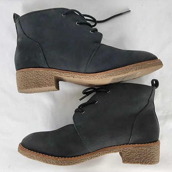 NEW Rebecca Minkoff Persys Shearling Lace-Up Boot Women's 6 Petrol Green Black - Picture 6 of 12